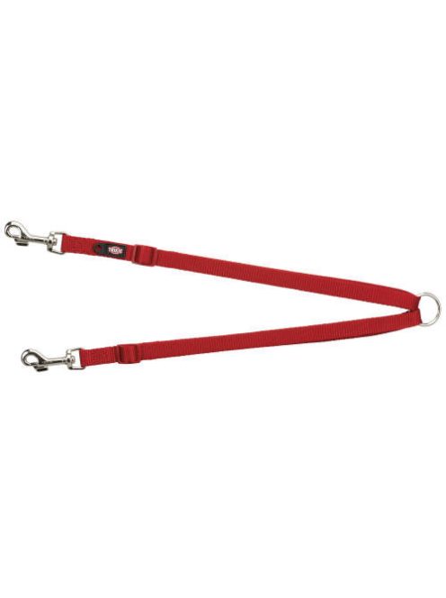 Trixie Premium Coupler - páros póráz - piros - (XS-M) 40-70cm/15mm