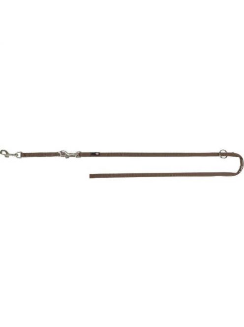 KT24: Trixie prémium állítható póráz - mogyoró barna - (XS) 2m/10mm