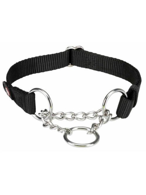 Trixie Premium Stop the Pull - félfojtó nyakörv - fekete - (S-M) 30-40cm/15mm