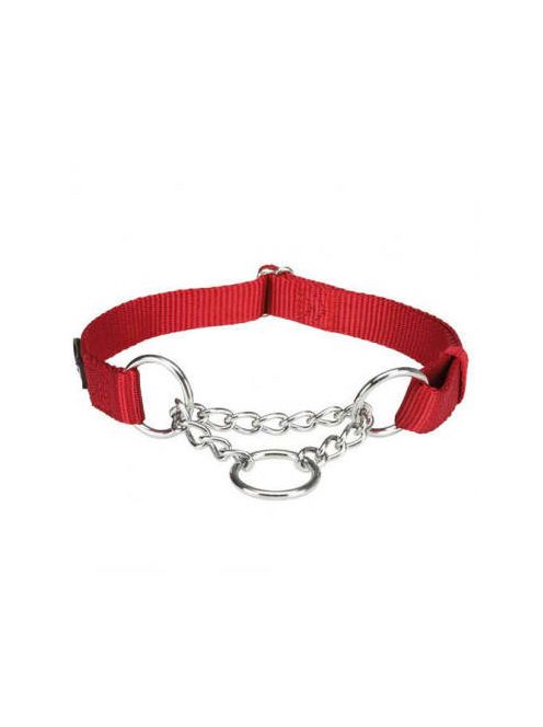 Trixie Premium Stop the Pull - félfojtó nyakörv - piros - (S-M) 30-40cm/15mm