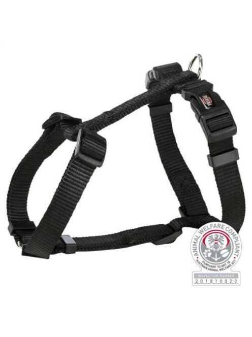 Trixie Premium H- hám - fekete (XXS-XS) 20-32cm/10mm