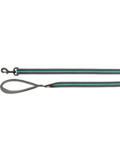 Trixie Fusion Leash Extra Long - extra hosszú póráz (szürke,óceánkék) kutyák részére (L-XL) 1.8m/25mm