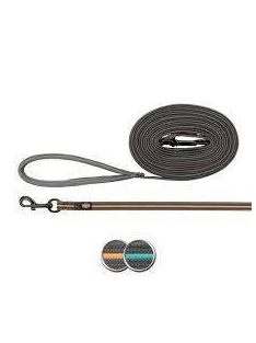   Trixie Fusion Tracking Leash - nyomkövető póráz (szürke,papaja) kutyák részére (M-XL) 5m/17mm