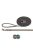 KT24: Trixie Fusion Tracking Leash - nyomkövető póráz (szürke,óceánkék) kutyák részére (M-XL) 3m/17mm