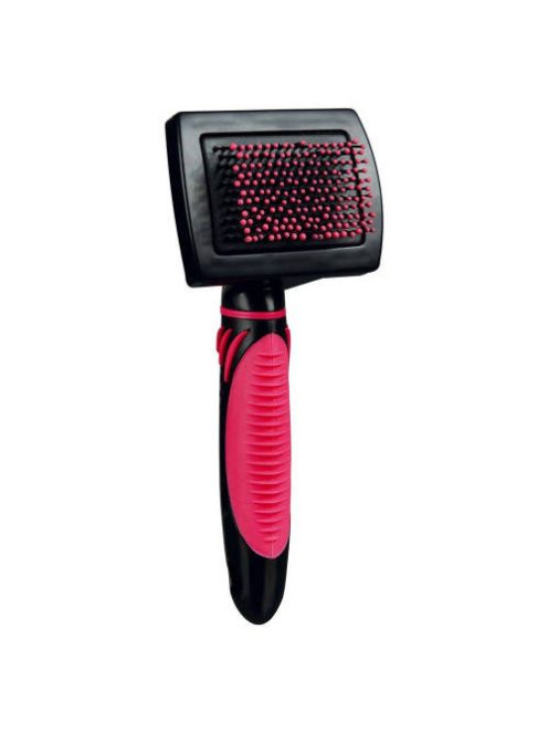 Trixie Soft Brush - Puha fémszálas kefe fésűvel macskák részére (7x16cm)