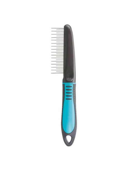 Trixie Coat Untangler Combi - Kombinált bontófésű (türkizkék,fekete) kutyák részére (22cm)