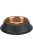 Trixie BE NORDIC Ceramic Bowl - gumi/acél tál (fekete/bronz) kutyák részére (0,45l /Ø19cm)