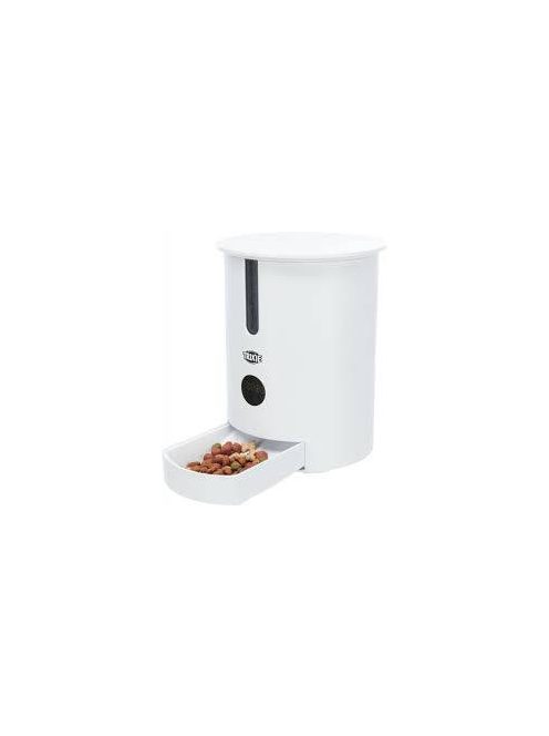 KT24: Trixie TX9 Automatic Food Dispenser - autómata etető (fehér) 2.8 l/22×28×22cm