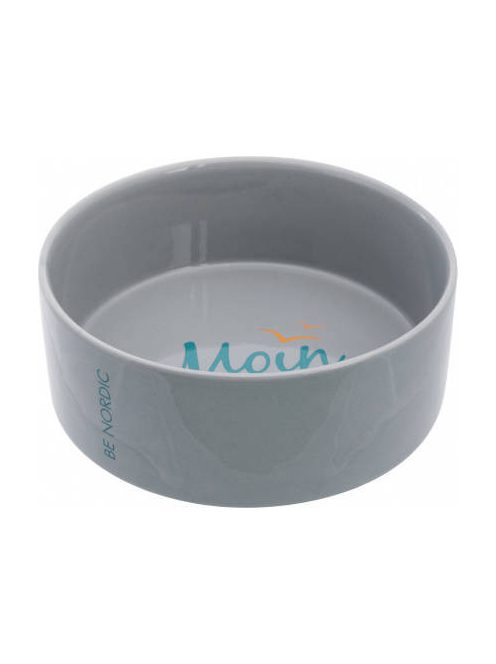 KT24: Trixie Be Nordic Ceramic Bowl - kerámi tál (szürke,mintás) kutyák részére (1,4l /Ø20cm)