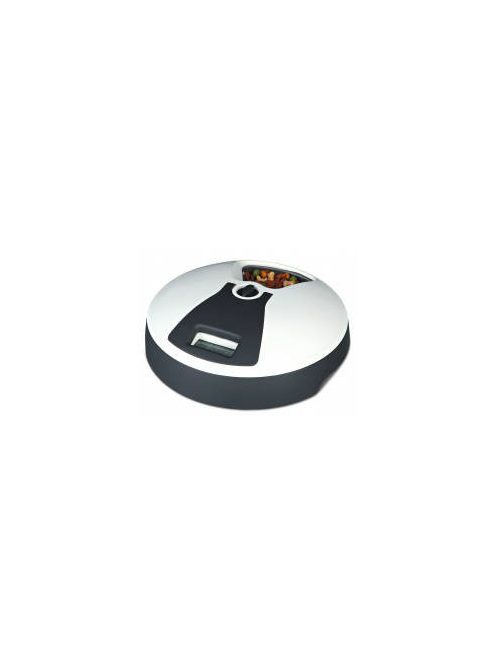 KT24: Trixie TX6 Automatic Food Dispenser - automata etető (fehér,fekete) 6x0,24l (Ø32x10cm)