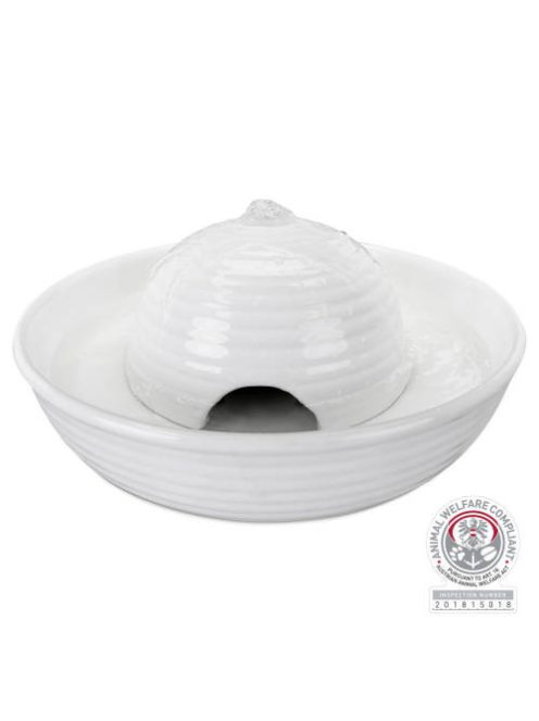 Trixie Drinking Fountain Vital Flow - vízforgatós itató (kerámia, szürke) 0,8 l/ø24×10cm