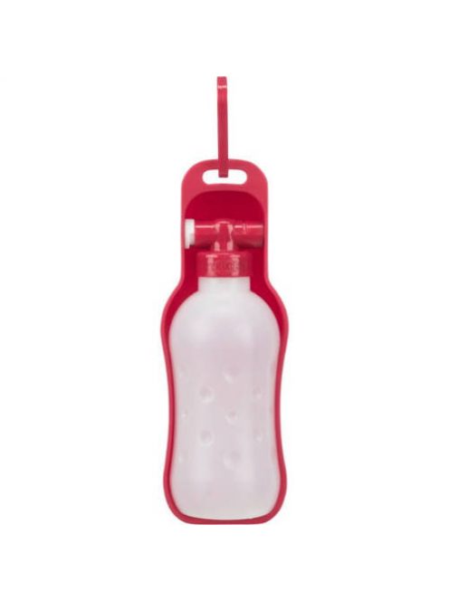 Trixie Bottle with Bowl - itatós palack (fekete,piros színben) kutyák részére (0,7l)