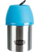 Trixie Bottle with Bowl - itató palack (fém) utazáshoz (300ml)