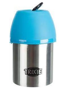   Trixie Bottle with Bowl - itató palack (fém) utazáshoz (300ml)