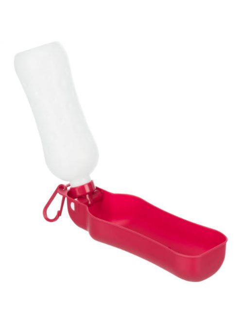 Trixie Bottle with Bowl - itatós palack (fekete,piros színben) kutyák részére (0,5l)