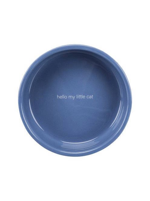 Trixie Ceramic Bowl - kerámia tál (fehér, kék) rövid orrú macskák részére (0,3l /Ø11cm)