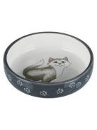 Trixie Ceramic Bowl - kerámia tál (fehér, mintás) macskák részére (0,3l /Ø15cm)