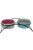 Trixie Bowl Set - kerámia tál (színes,mintás) fém állványban macskák részére (2x0,3l /Ø12cm)