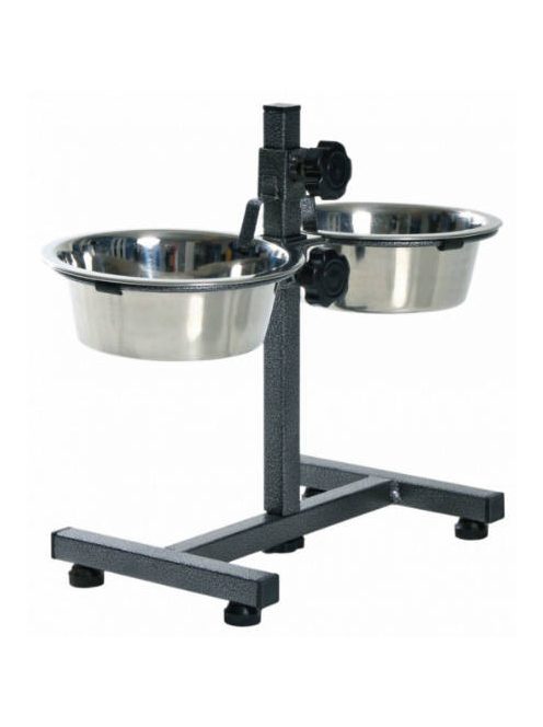 trixie 24920 fémtál állvány 2x0,75l, 15cm