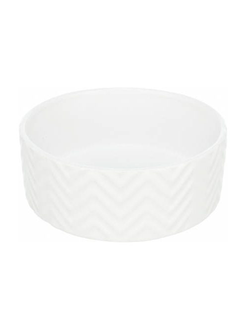 Trixie Ceramic Bowl - kerámia tál (nyomott mintával, fehér) kutyák részére (1,6l/20cm)