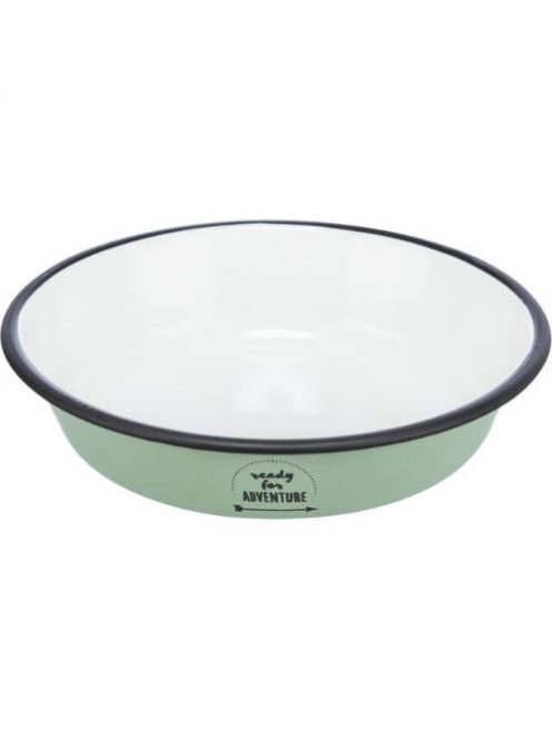 Trixie Bowl, enamel/stainless steel - zománcozott,fémtál (zöld) macskák részére (0,2l /Ø12cm)