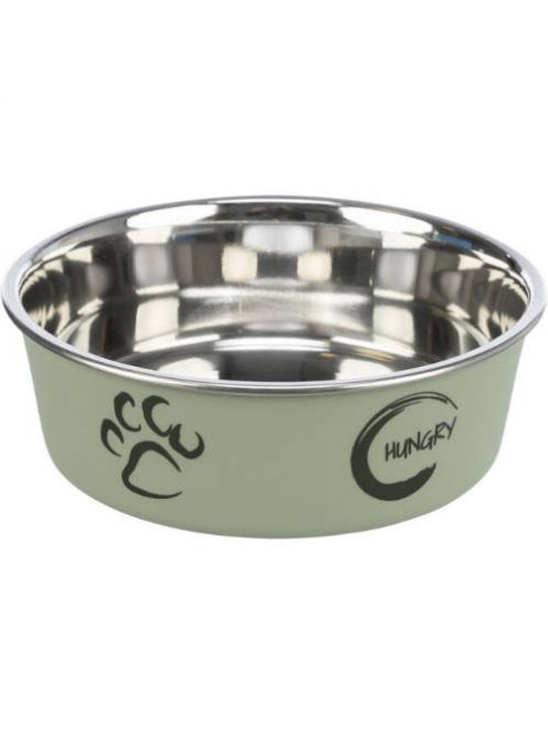 Trixie Stainless Steel Bowl - fémtál műanyag borítással (mintás, többféle színben) kutyák részére (2,2l/Ø23cm)