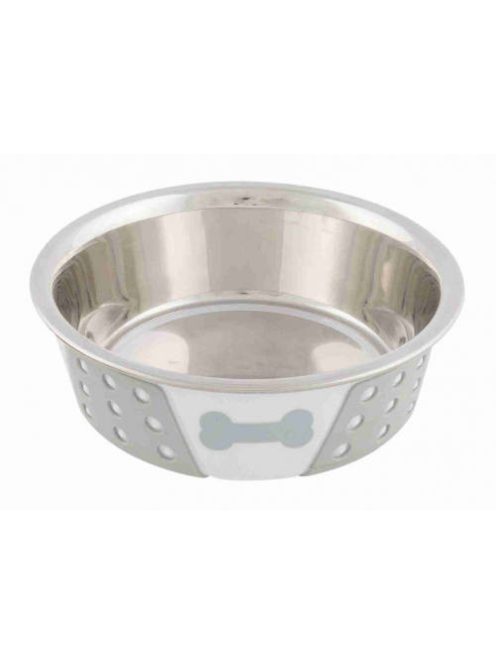 Trixie Stainless Bowl - Rozsdamentes tál, szilikon bevonattal (Ø14cm/0,4l)