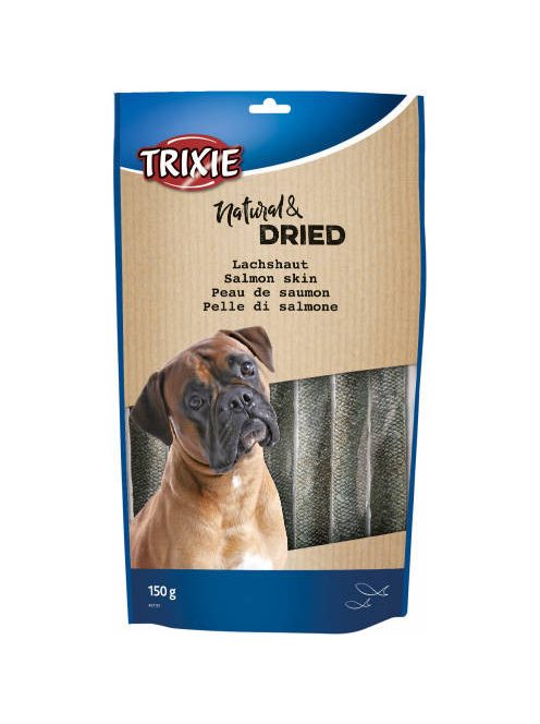Trixie Natural & Dried Salmon skin - jutalomfalat (lazacbőr) kutyák részére (150g)
