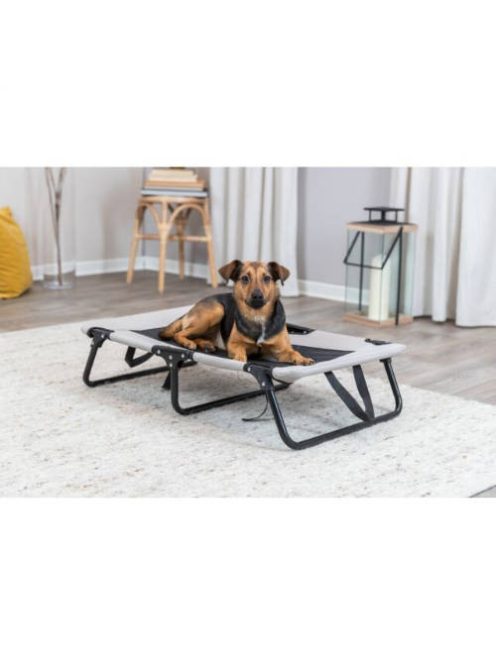 Trixie Dog Lounger - fémvázas fekhely (bézs, szürke) kutyák részére  (120x19x70cm) max:35kg