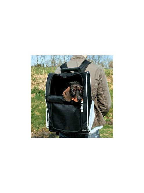 Trixie Trolley - szállítótáska (fekete,szürke) kisállatok részére 36×50×27cm (max:8kg)