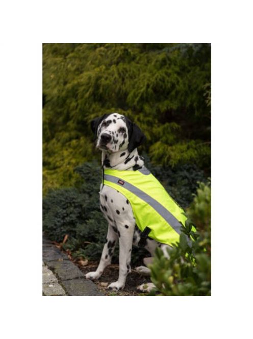 Trixie Safety Vest - Biztonsági mellény (neon sárga,fényvisszaverő) kutyák részére (L) 60cm