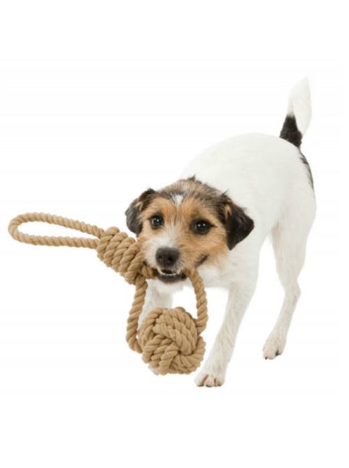 Trixie Be Nordic Woven-in Rope Ball - játék poliészterből (kötél labda) kutyák részére (Ø8/30cm)