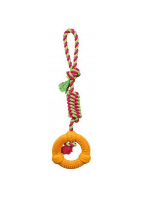 trixie 33191 játék kötél karikával 12cm/41cm