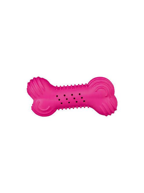 Trixie Rustling Bone Dog Toy - natúr gumi játék (zörgős csont) kutyák részére (Ø18cm)