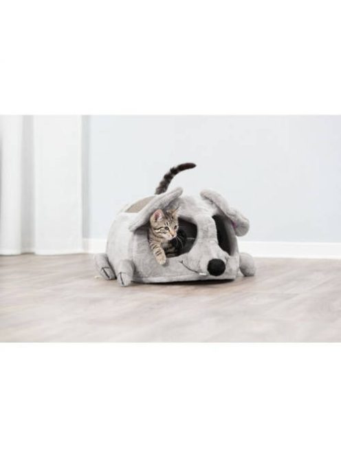 Trixie Junior Lukas Cuddly Cave - macskabútor (világosszürke) 35x33x65cm