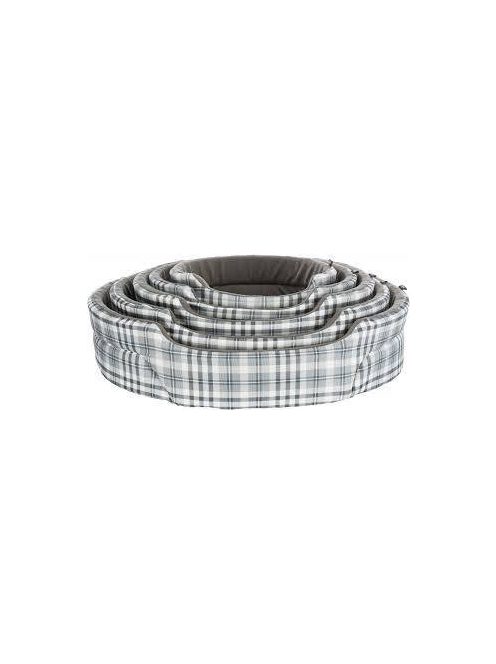 Trixie Lucky Bed - ovális, peremes fekhely (szürke/fehér) kutyák részére (55x45cm)