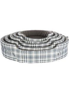   Trixie Lucky Bed - ovális, peremes fekhely (szürke/fehér) kutyák részére (85x75cm)