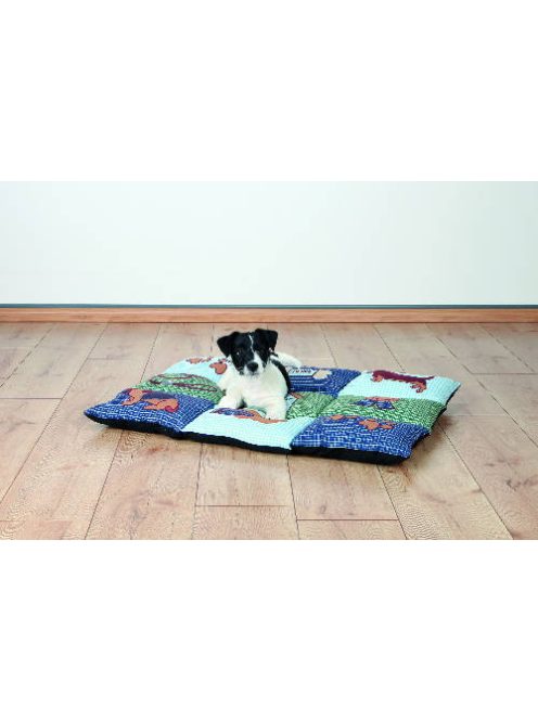 Trixie Patchwork Cushion - pecsvörk párna (kék,zöld) kutyák részére (80x55cm)