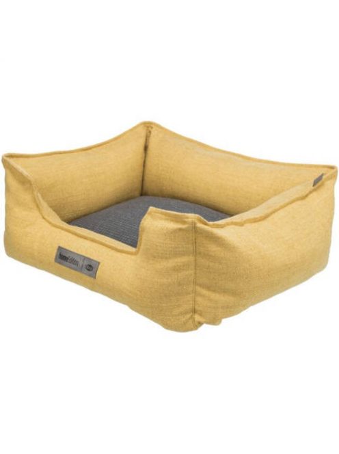 Trixie Talis Bed - szögletes, peremes fekhely (sárga/sötét szürke) kutyák részére (80x60cm)