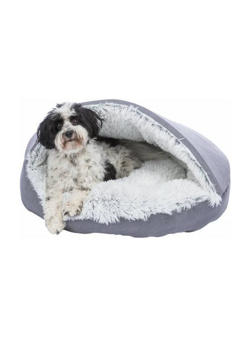 Trixie Harvey cuddly cave - bújó (szürke/fekete-fehér) kutyák részére (55cm)