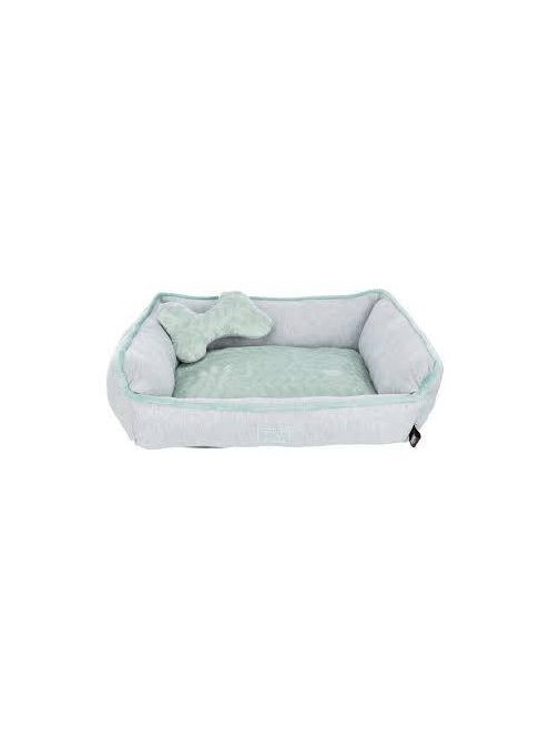 KT24:Trixie Junior Bed - négyszögletes fekhely (szürke/menta szín) kutyák részére (50x40cm)