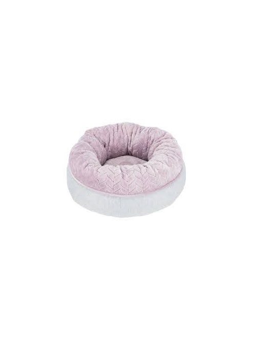 KT24:Trixie junior bed - kör alakú párna (szürke/világos lila) kutyák részére (Ø40cm)