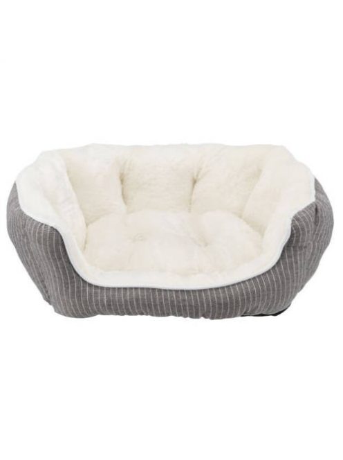 Trixie Bed Davin - szögletes, peremes ágy (szürke/krém) kisállatok részére (50x40cm)