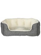 Trixie Bed Davin - szögletes, peremes ágy (szürke/krém) kisállatok részére (60x45cm)