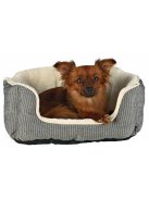 Trixie Bed Davin - szögletes, peremes ágy (szürke/krém) kisállatok részére (60x45cm)