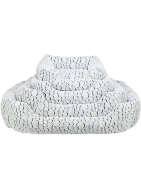 Trixie Mila Bed - négyzet alakú fekhely (fehér/szürke) kutyák részére (60x50 cm)