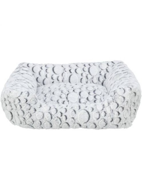 Trixie Mila Bed - négyzet alakú fekhely (fehér/szürke) kutyák részére (80x60 cm)