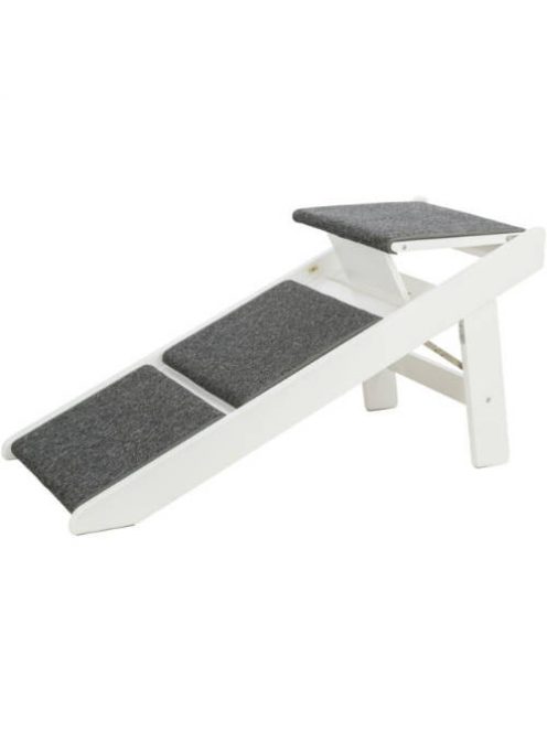 Trixie Ramp - lépcső és rámpa (fehér,szürke) beltéri használatra (44x46x106 cm) max.70kg