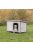 Trixie Classic Dog Kennel - kutyaház (szürke) féltetős (S-M) 85x58x60cm