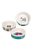 Trixie Ceramic Bowl - kerámia tál (fehér, mintás) macskák részére (0,2l /Ø12cm)